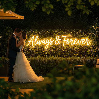 Scritta LED Always & Forever
